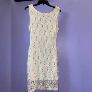 Emerald Sundae White Lace Dress